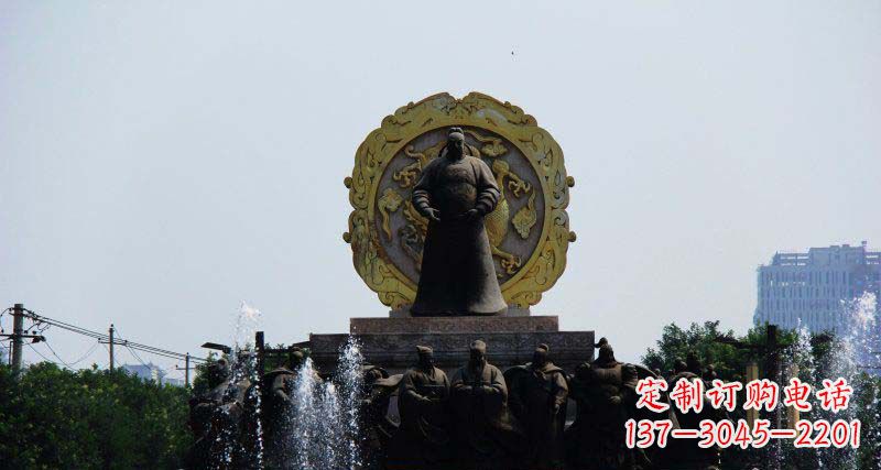 周口李世民古代名人铜雕