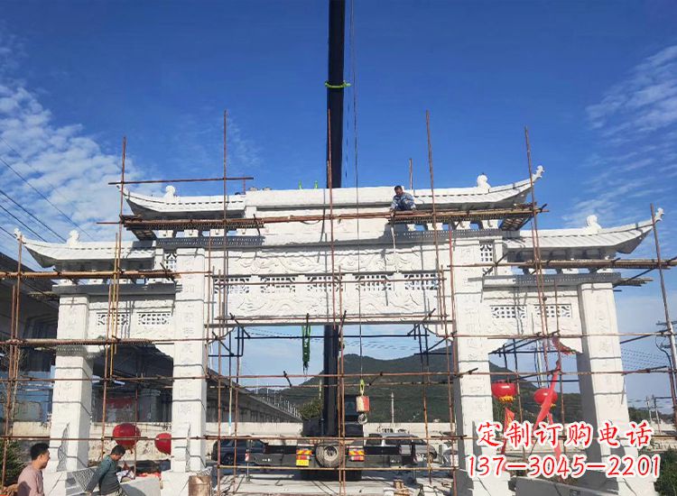 周口临夏石雕牌坊雕刻