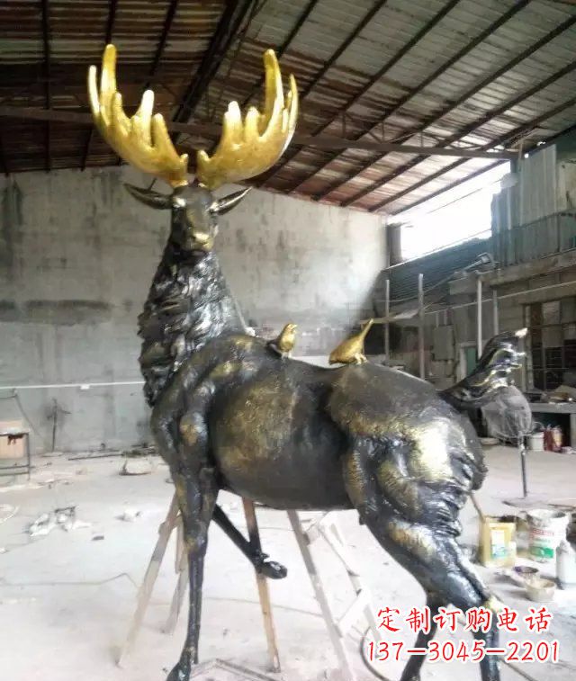 周口精美羚羊铜雕,打造您独一无二的家居装饰