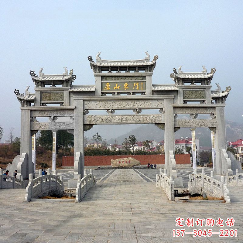 周口庐山大门石牌坊雕塑特色产品介绍