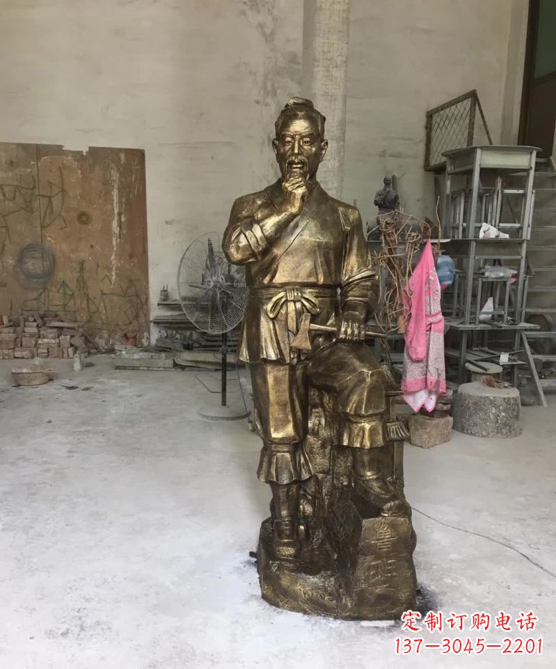 周口精美鲁班古代人物雕塑