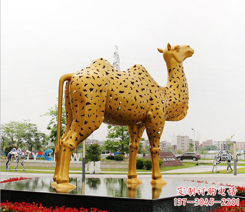 周口中领雕塑：骆驼雕塑精美绝伦