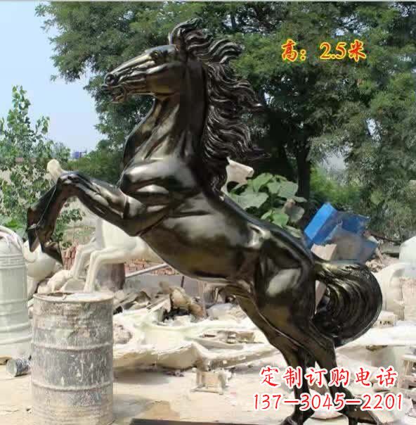 周口马到成功铜雕 (2)