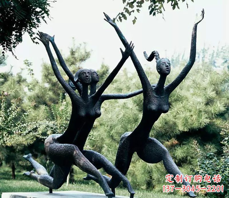 周口精美美女铜雕——绽放出精灵般的美丽