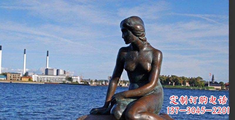 周口欣赏优雅妩媚的美人鱼铜雕