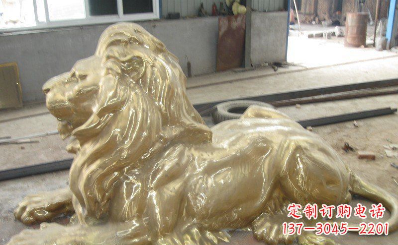 周口高雅凝金,西洋狮子铜雕来自中领雕塑