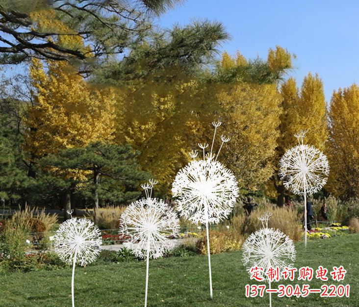 周口蒲公英景观不锈钢雕塑