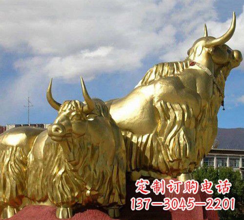 周口牦牛铜雕,传承西藏文化的质朴美感