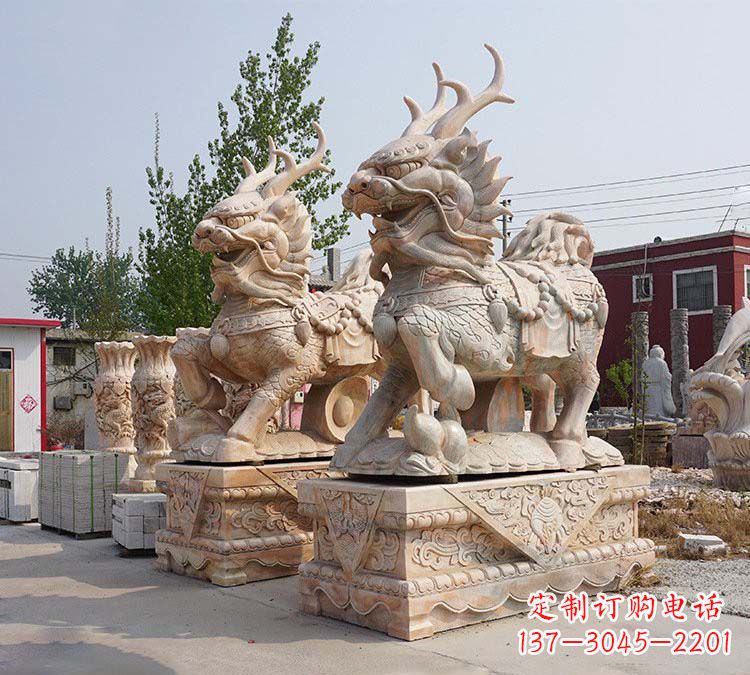周口麒麟镇宅石雕塑,品质卓越,匠心之作