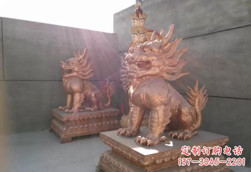 周口麒麟铸铜雕塑222