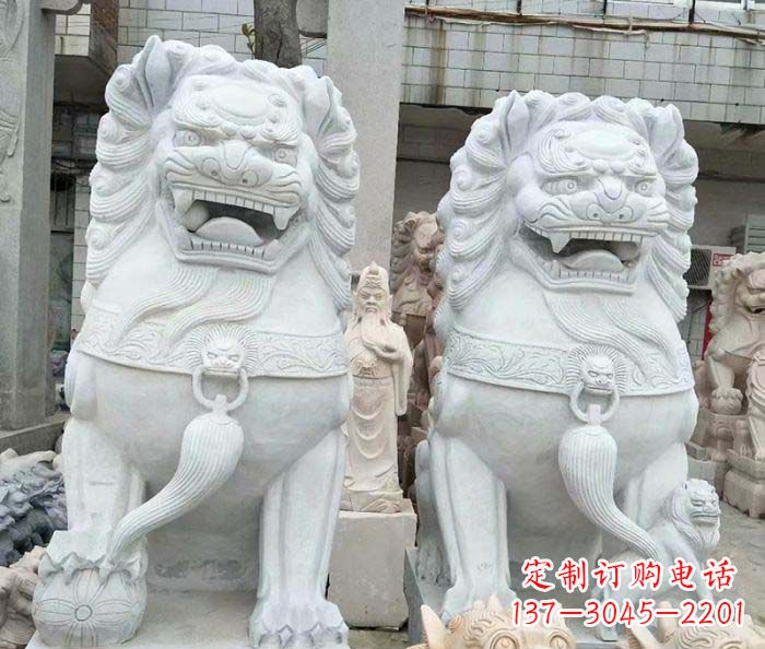 周口精美大理石狮子雕塑