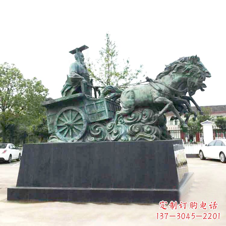 周口秦始皇雕塑,震撼历史魅力