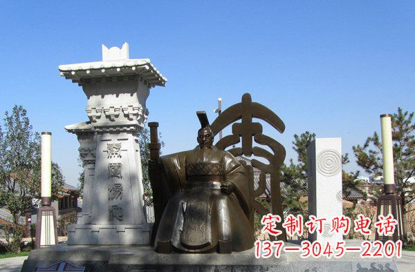 周口秦始皇雕塑,精致细腻,传承历史之美