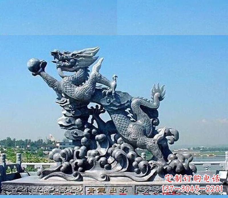 周口中领雕塑独一无二的青龙出水雕塑