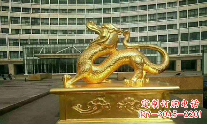 周口正宗青龙铜雕,精致细腻的艺术品