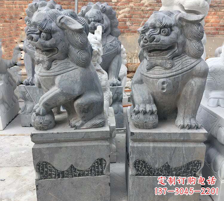 周口青石仿古狮子雕塑