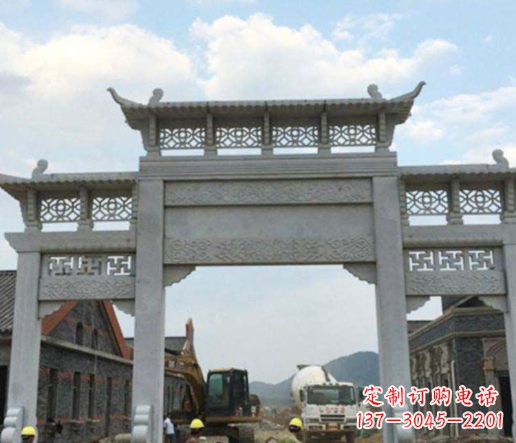 周口牌坊大理石石雕:显露美丽的古典风情
