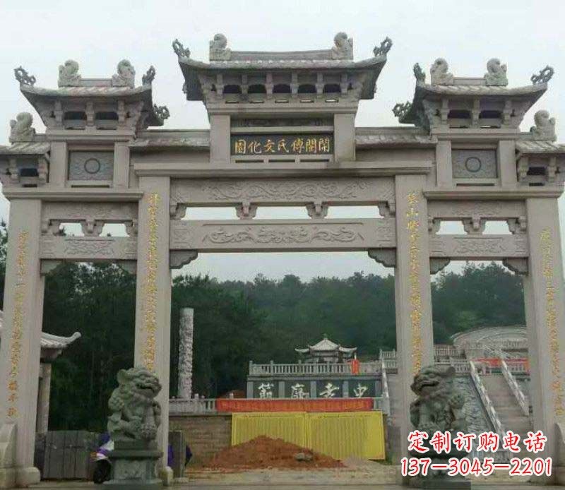 周口中领雕塑:顶级大理石牌坊石雕