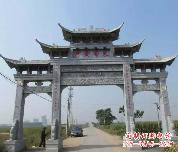 周口精品牌坊石雕，令您赞叹不已
