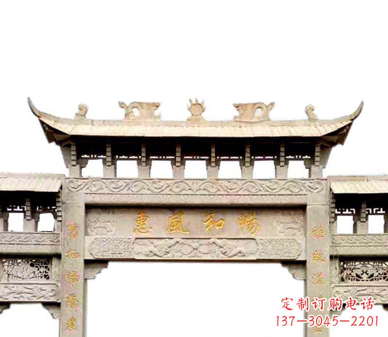 周口牌坊石雕–传承传统文化，给空间增色彩