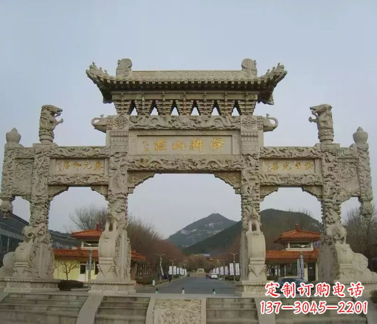 周口铭刻美好时光,中领雕塑牌坊石雕