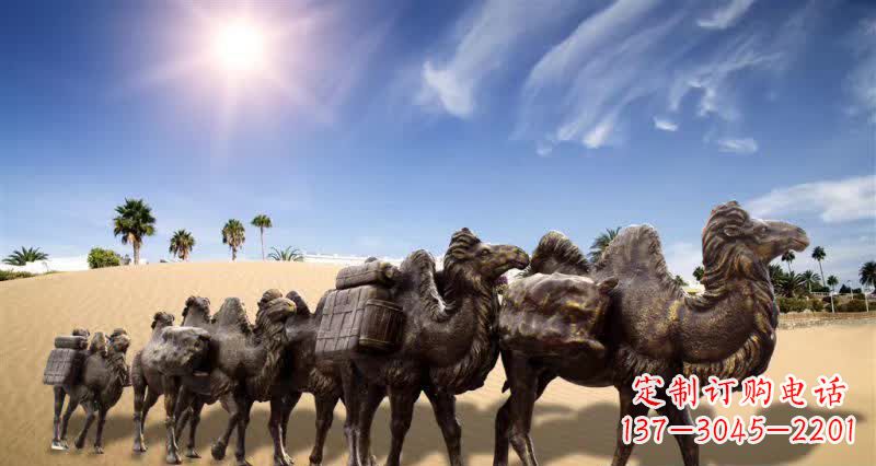 周口沙漠骆驼铜雕