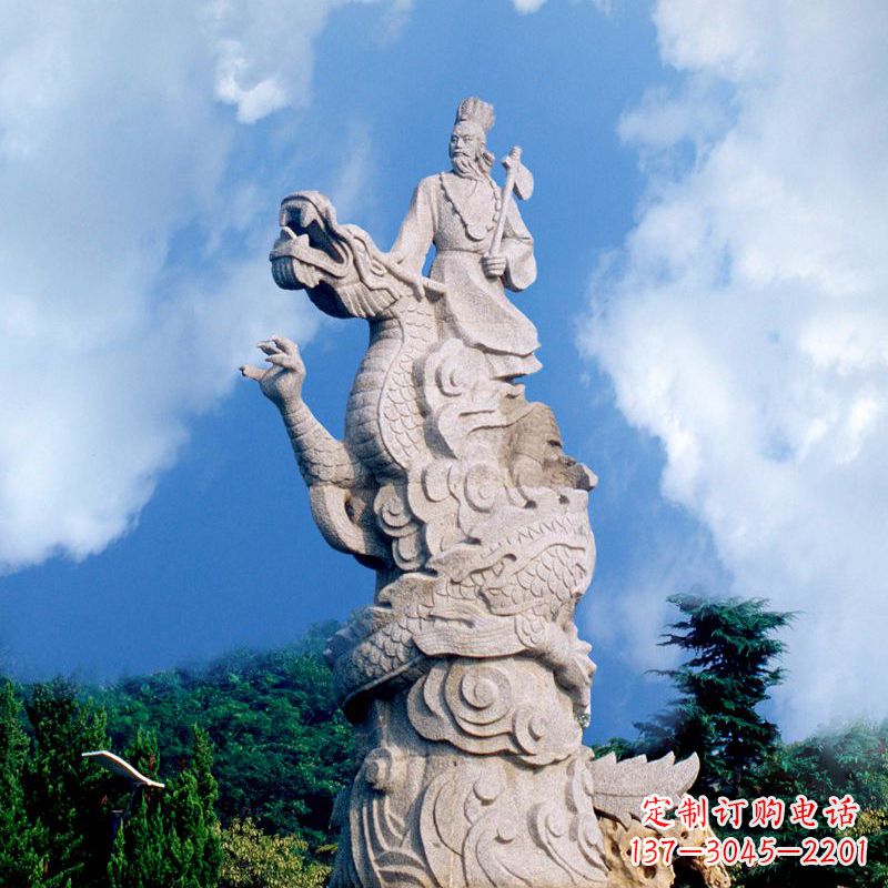 周口具有历史意义的颛顼汉白玉雕塑