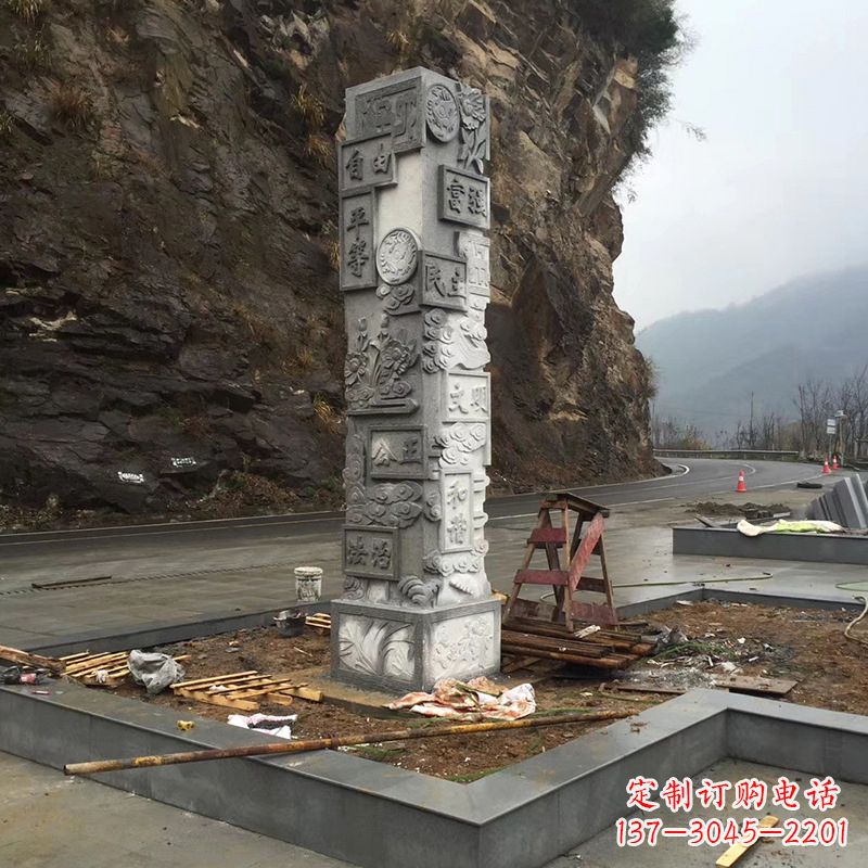 周口社会主义核心价值观雕塑,传承中华文明