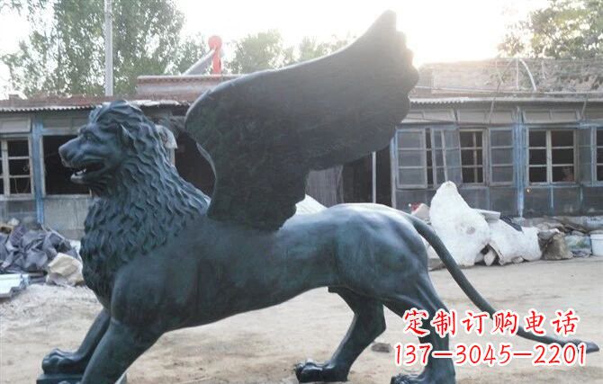 周口马可飞狮雕塑,完美展现古典风采