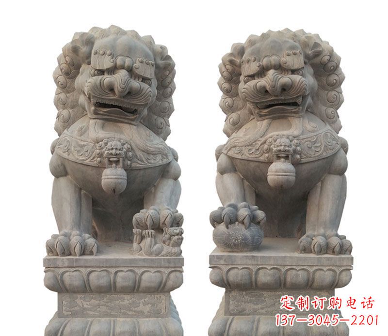 周口精美狮子石雕,让您的家居更加完美