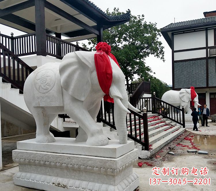 周口迎接观音祝福的精美大象观音栏杆