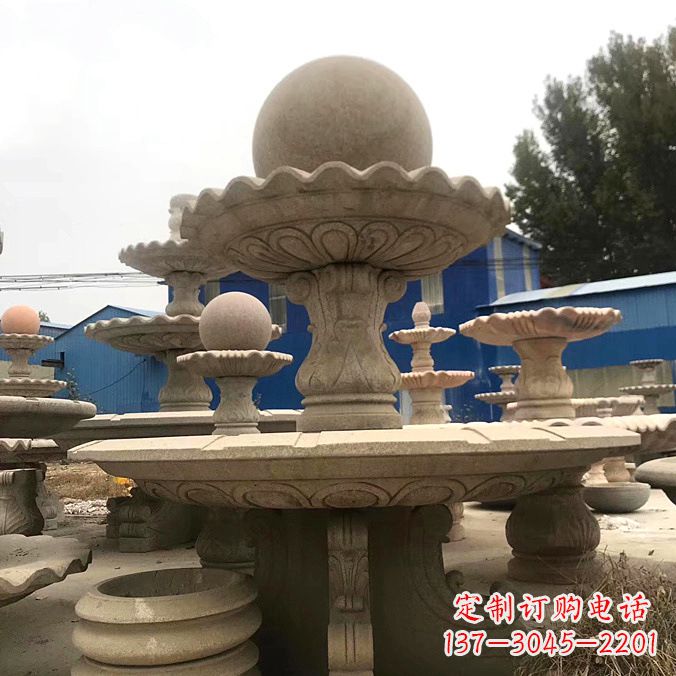 周口拥有祥和之美的玉石风水球雕塑