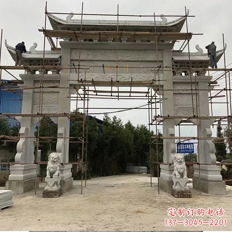 周口领雕为您定制优雅牌坊雕塑