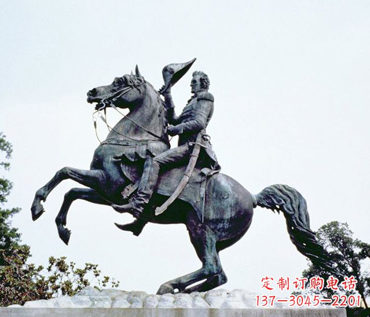 周口石雕西方骑马人物雕塑