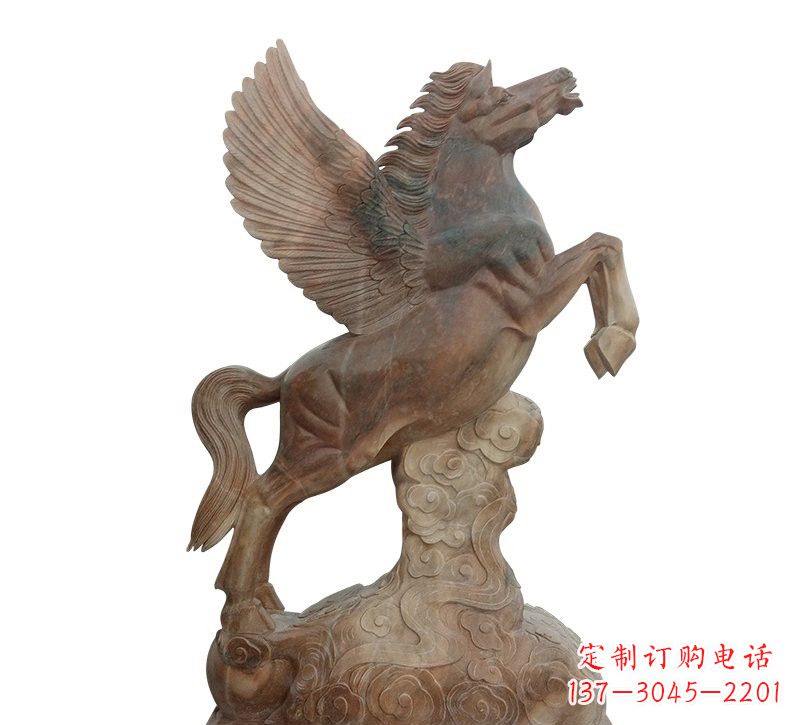 周口石雕祥云飞马