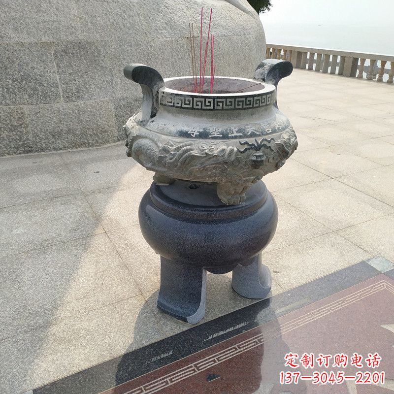 周口石雕圆香炉