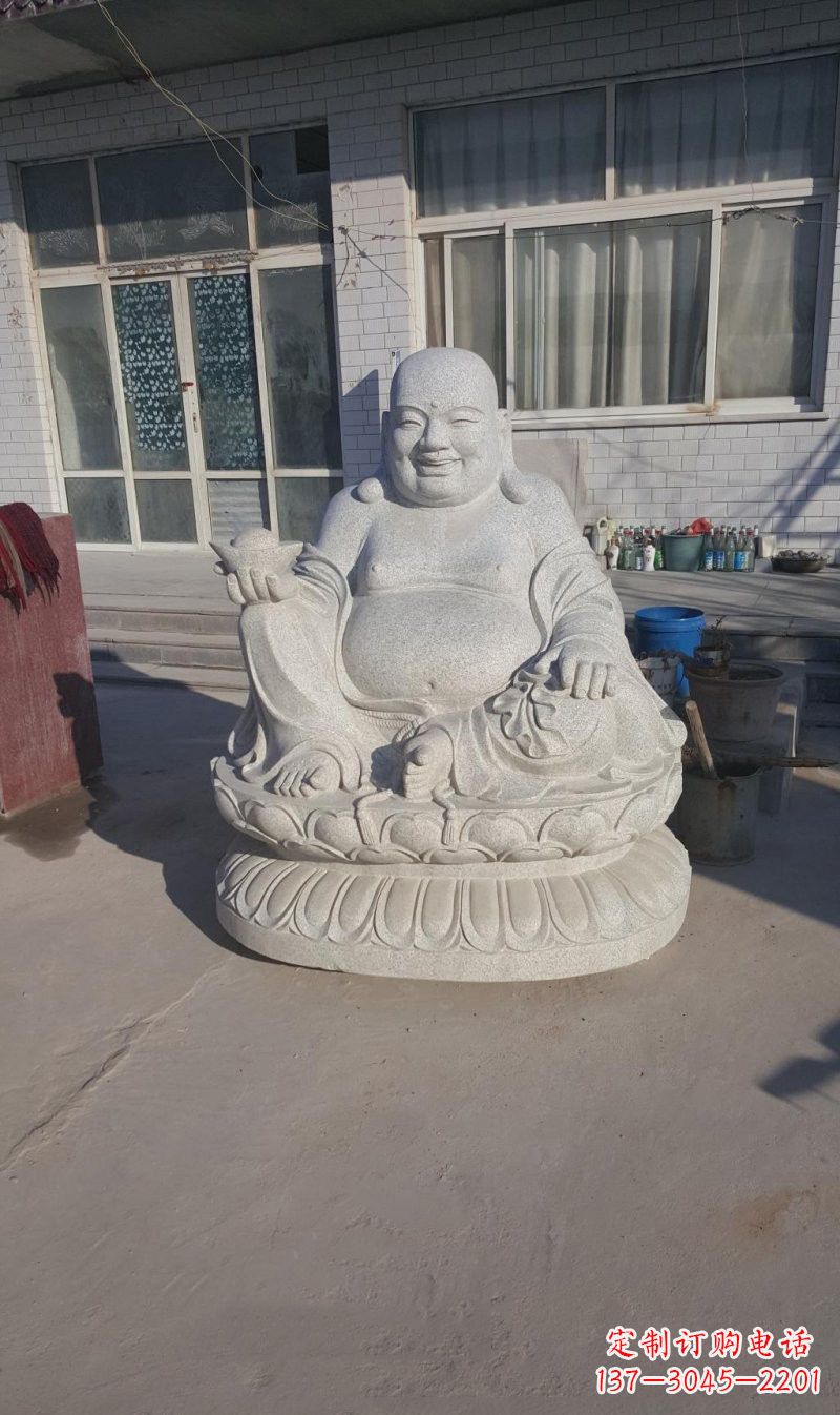 周口石雕坐式弥勒佛