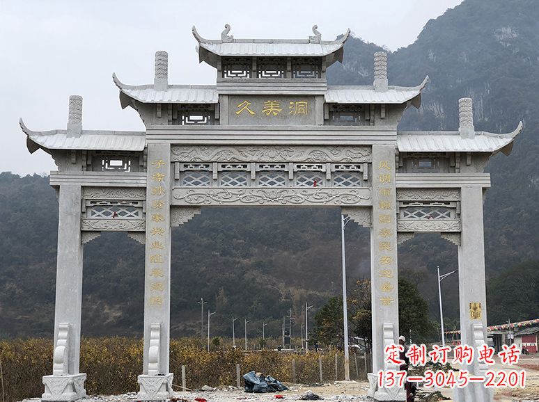周口石牌坊 石雕