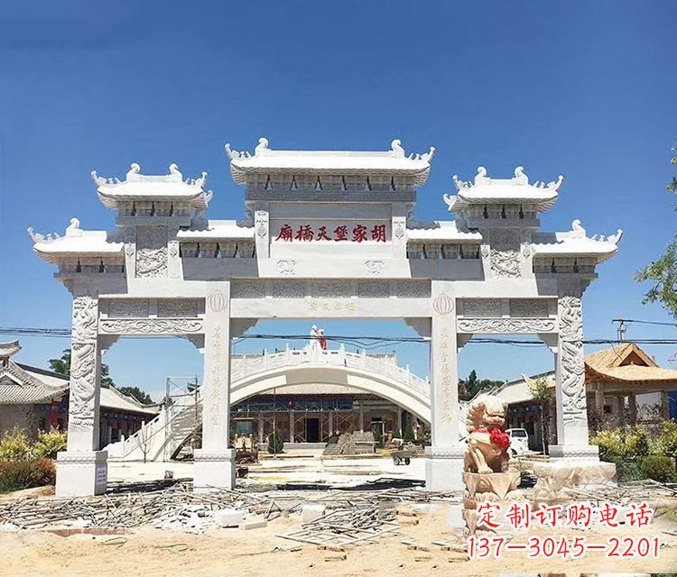 周口石牌坊的雕刻