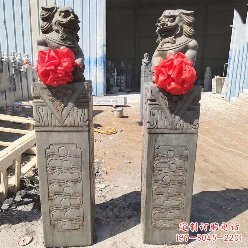 周口石狮子栓马桩