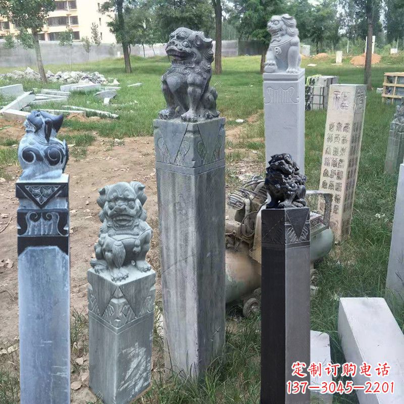周口石狮子拴马柱