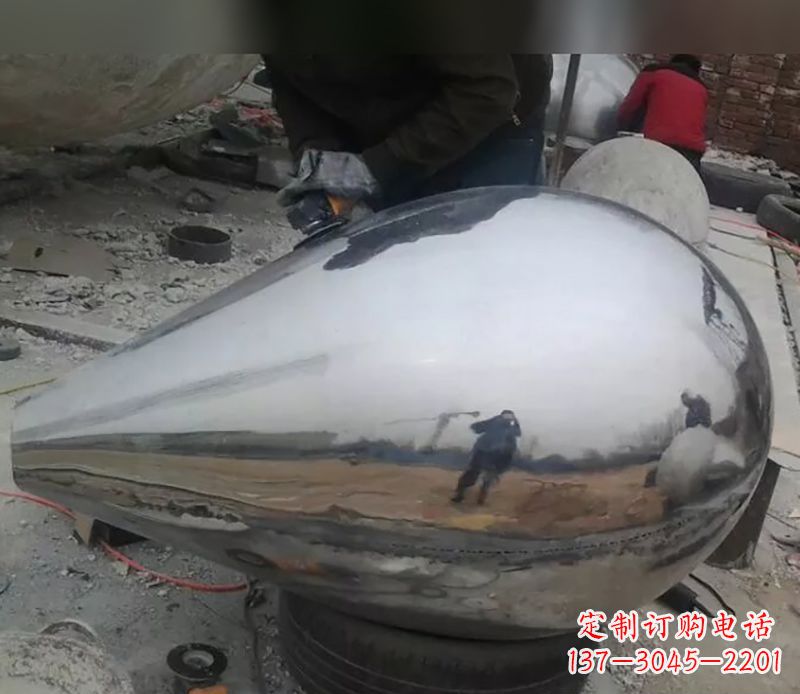 周口水滴不锈钢商场雕塑