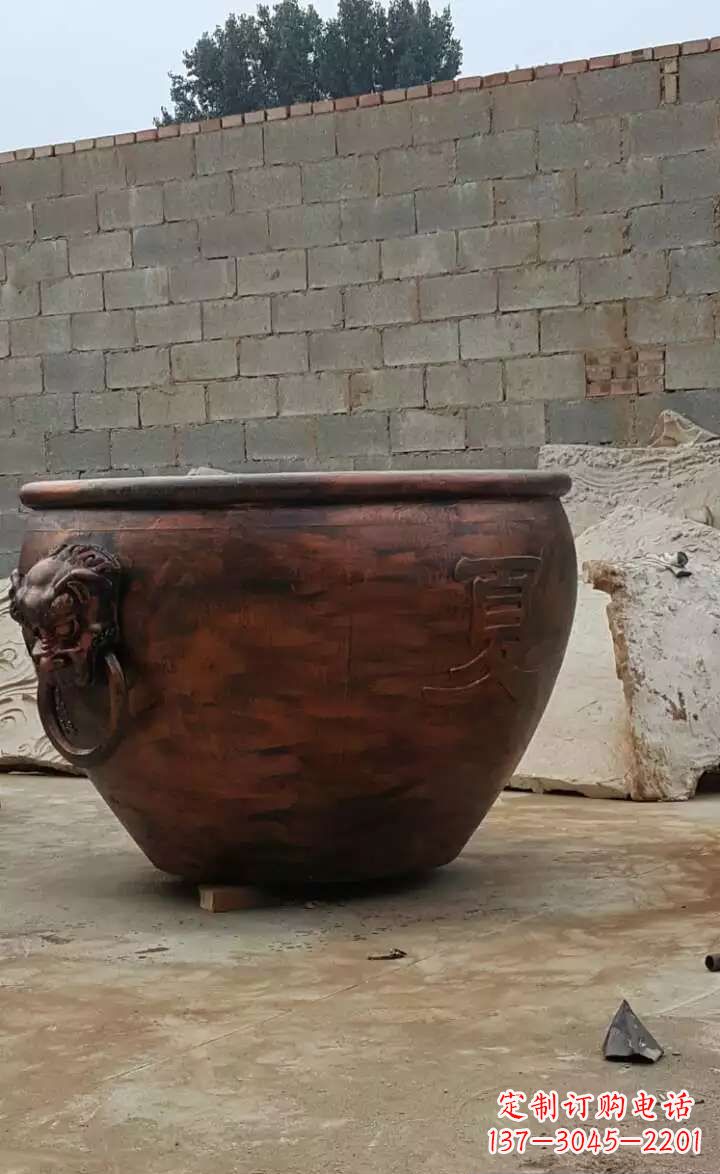 周口水缸铜雕