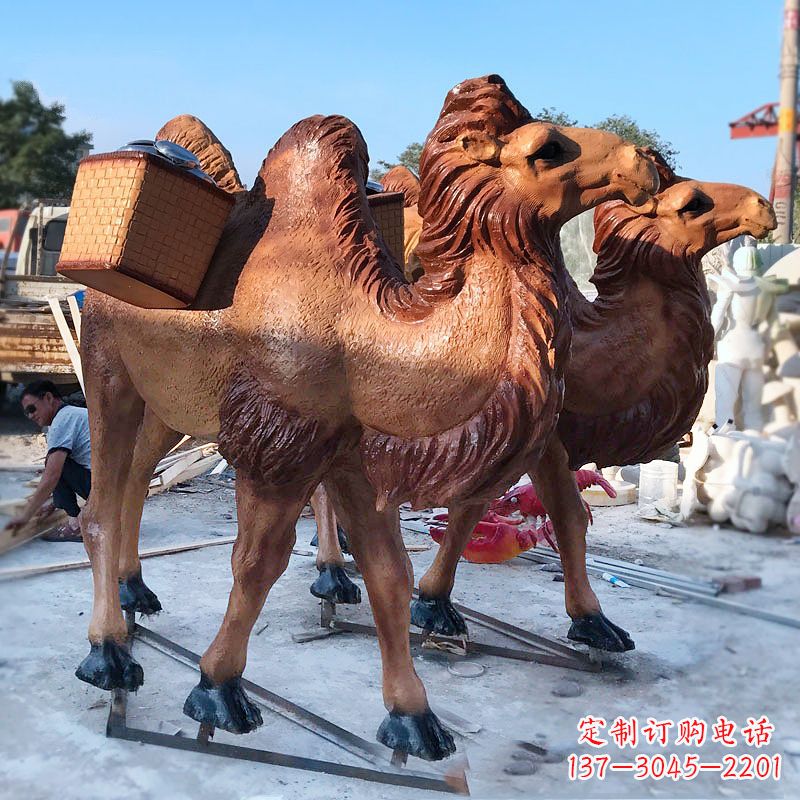 周口丝绸之路仿真骆驼雕塑