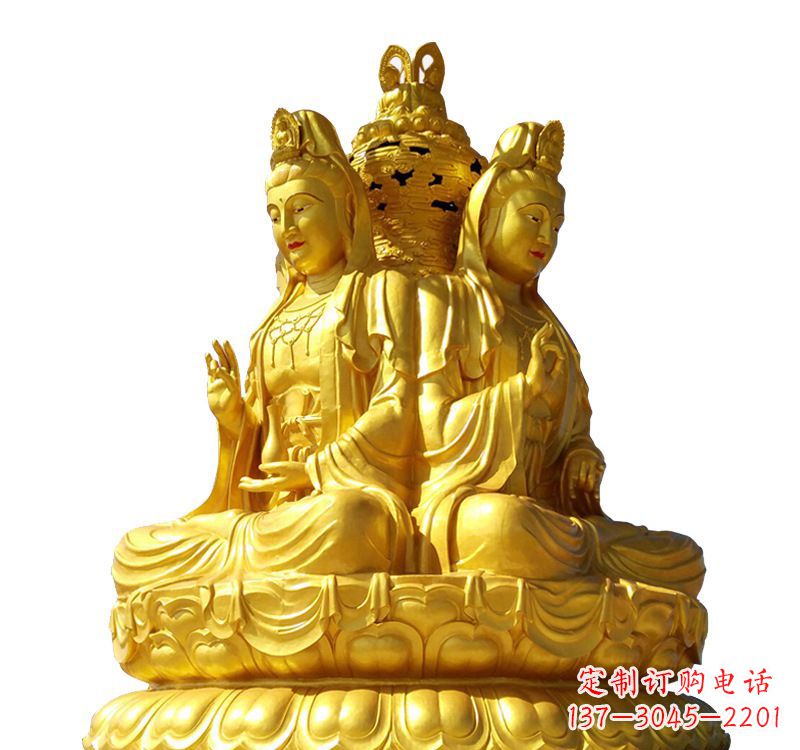周口四面观音菩萨铜像