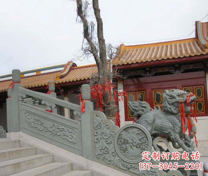 周口寺庙景观仿古石栏板