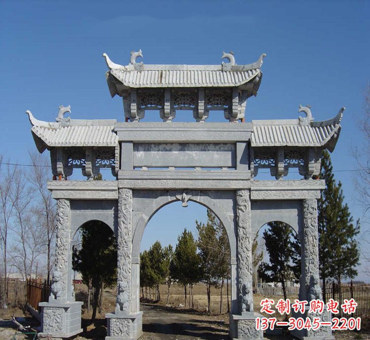 周口寺庙石牌坊
