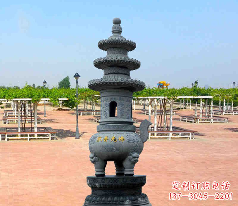 周口寺庙塔铜雕香炉