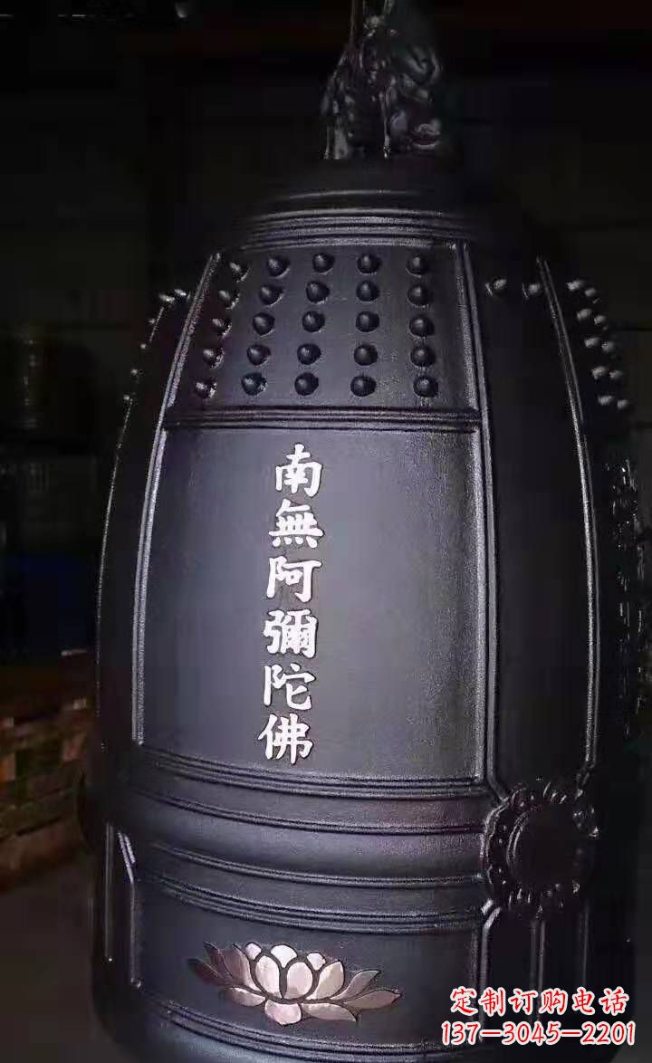 周口寺庙铜钟雕塑户外景观雕塑