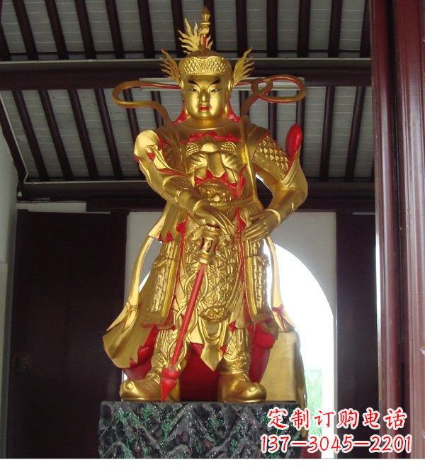 周口寺庙韦陀菩萨铜雕